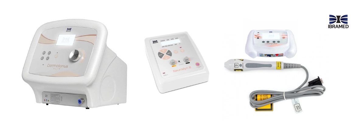 Aparelhos Ibramed para fisioterapia